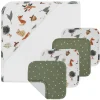 Kids Living Textiles Towels & Wipes|Towels & Wipes>Bath Gift Set 5 Pieces - Forest Retreat