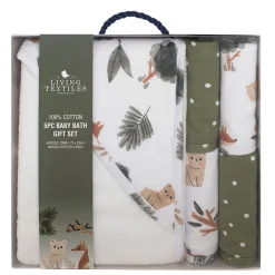 Kids Living Textiles Towels & Wipes|Towels & Wipes>Bath Gift Set 5 Pieces - Forest Retreat