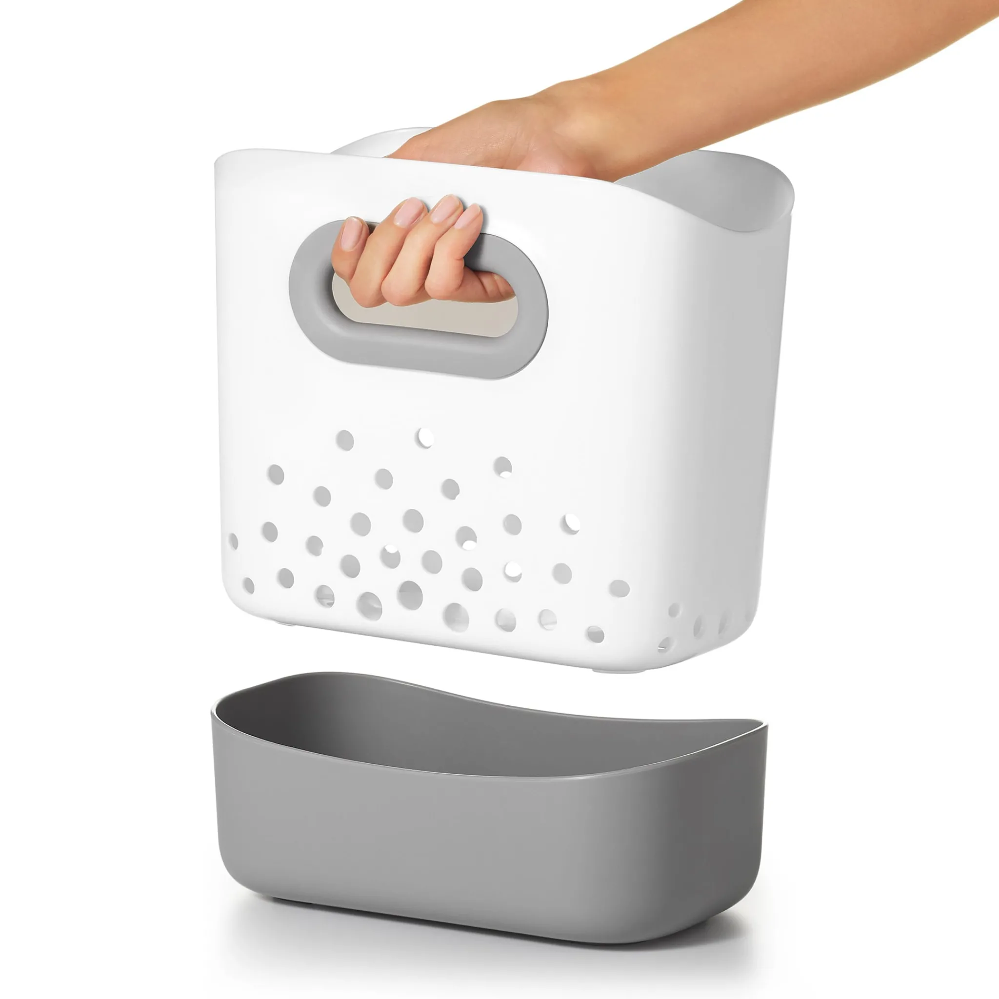 Oxo Tot Bath Accessories>Bath Toy Bin Organizer - Grey