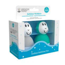 Matchstick Monkey Bathtime Wobblers - Cool Grey / Green