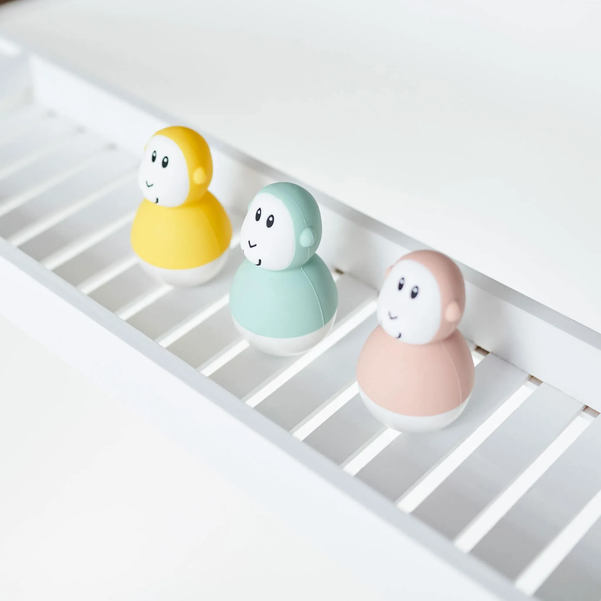 Matchstick Monkey Bathtime Wobblers - Cool Grey / Green