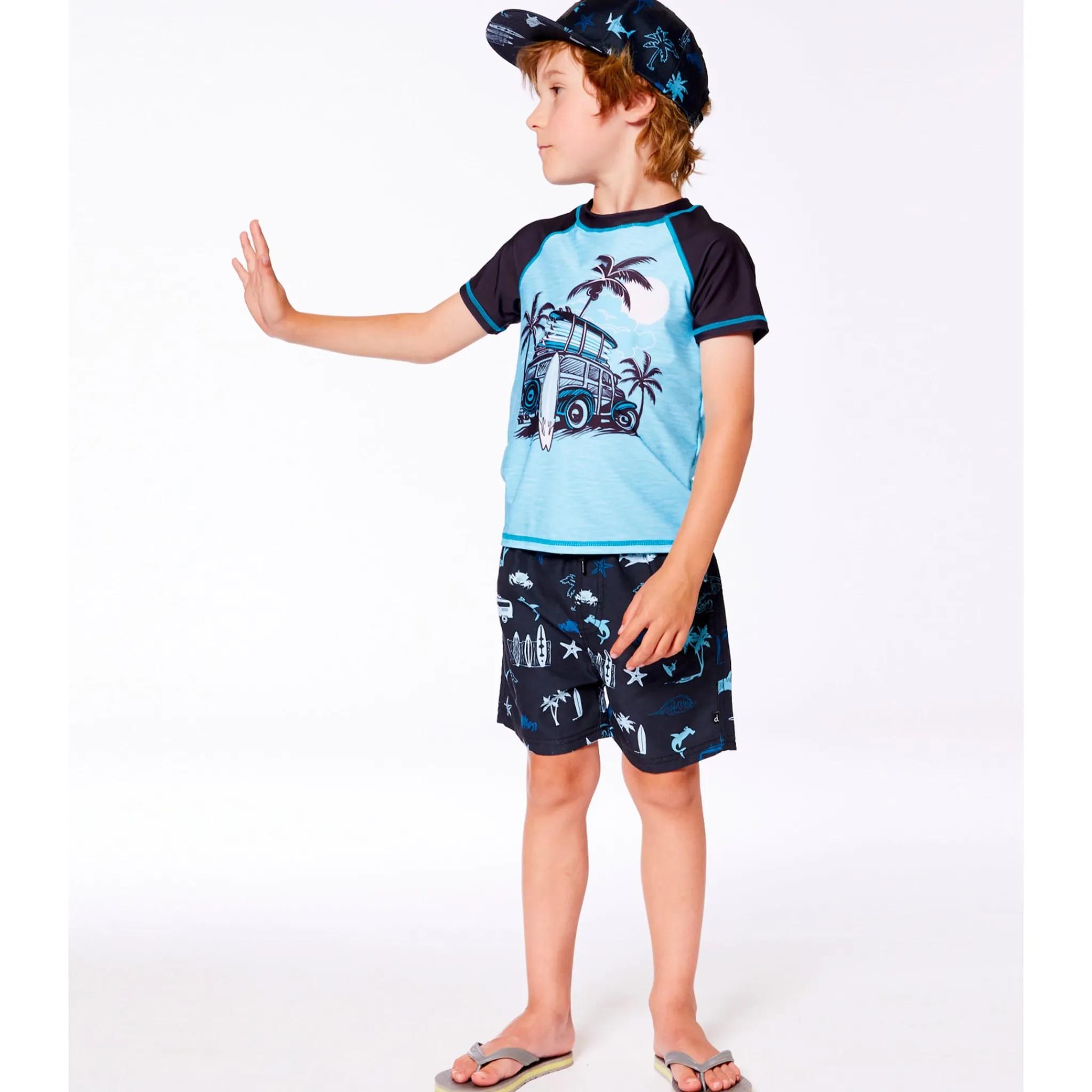 Kids/BOY Deux par Deux Swimsuits>Beach Rashguard 2-6y