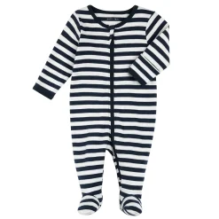 BOY Petit Lem Bear Striped Sleeper 0-12m