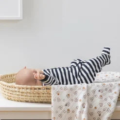 BOY Petit Lem Bear Striped Sleeper 0-12m