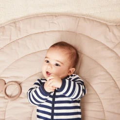 BOY Petit Lem Bear Striped Sleeper 0-12m