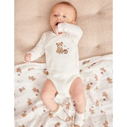 Kids Petit Lem Bear 2pc Muslin Set