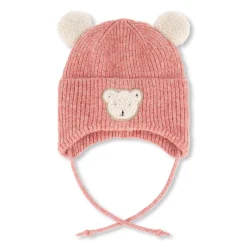 Deux par Deux Beanies>Bear Knit Hat 3-36m