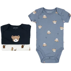 BOY Petit Lem Bears Pc Bodysuits Set 0-12m