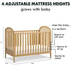 DaVinci Beau 3-in-1 Convertible Crib - Honey