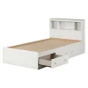 South Shore Twin, Full & Queen Beds>Bed and headboard set - Summer Breeze White Pine
