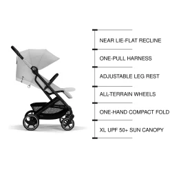 Kids Cybex Beezy 2 Compact City Stroller - Fog Grey