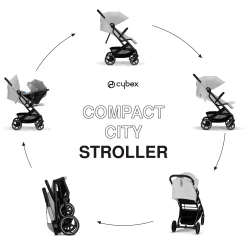 Kids Cybex Beezy 2 Compact City Stroller - Fog Grey
