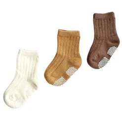 BOY Mini et toi Brown (3) Socks Sizes 6-36m