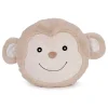 Attitudes Import Beige Monkey Plush Cushion