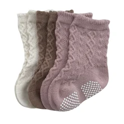 Mini et toi Beige 3-Pack Socks Sizes 6-36m