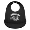 Bedaine Love Bibs|Breastfeeding>Bib Silicone Black Poutine