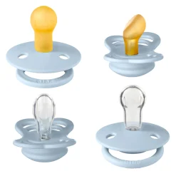 Bibs Pacifiers & Clips|Pacifiers & Clips>Try-It Collection Symmetrical Pacifier (4) 0-6m - Blue (Size 1)