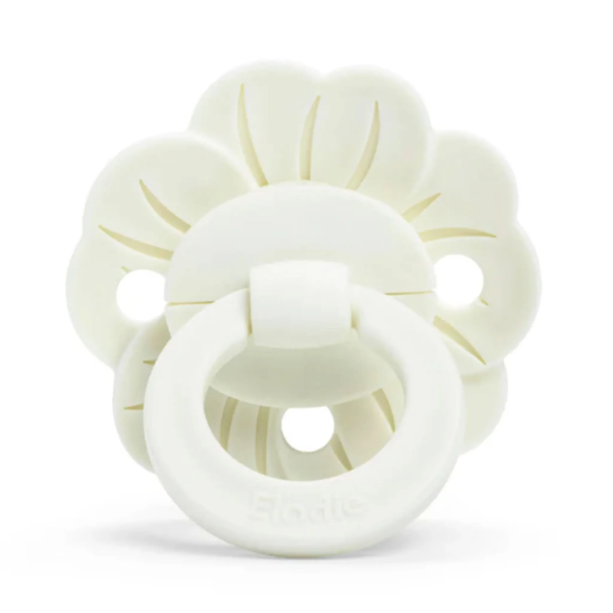 Elodie Pacifiers & Clips|Pacifiers & Clips>Binky Bloom Pacifier - Vanilla White