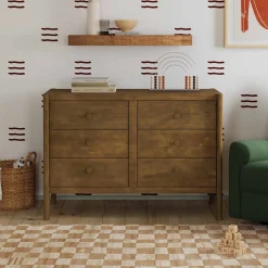 DaVinci Birdie 6-Drawer Dresser - Walnut