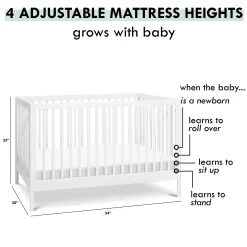 DaVinci Birdie 3-in-1 Convertible Crib - White