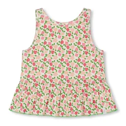 Kids Deux par Deux Tops>Birds Flowers Tank Top 7-10y