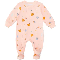 Colle Colle Preemie Clothing|Pajamas>Birds Magnetic Pajamas Premature-12m