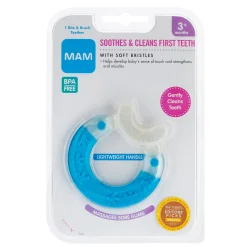 Mam Baby Bite And Brush Teether - Blue