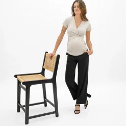 Bella Maternite Black Classic Maternity Pants