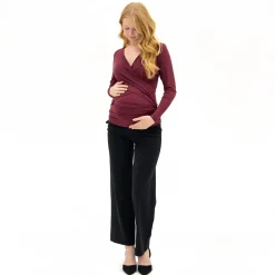 Bella Maternite Black Classic Maternity Pants