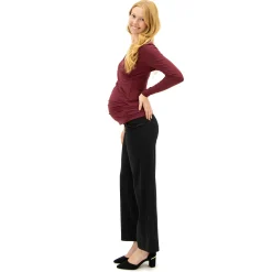 Bella Maternite Black Classic Maternity Pants