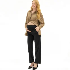 Bella Maternite Black Classic Maternity Pants