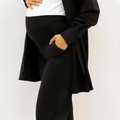 Bella Maternite Black Classic Maternity Pants