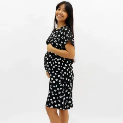 Bella Maternite Dresses, Skirts & Jumpsuits>Floral Maternity Dress
