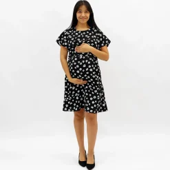 Bella Maternite Dresses, Skirts & Jumpsuits>Floral Maternity Dress