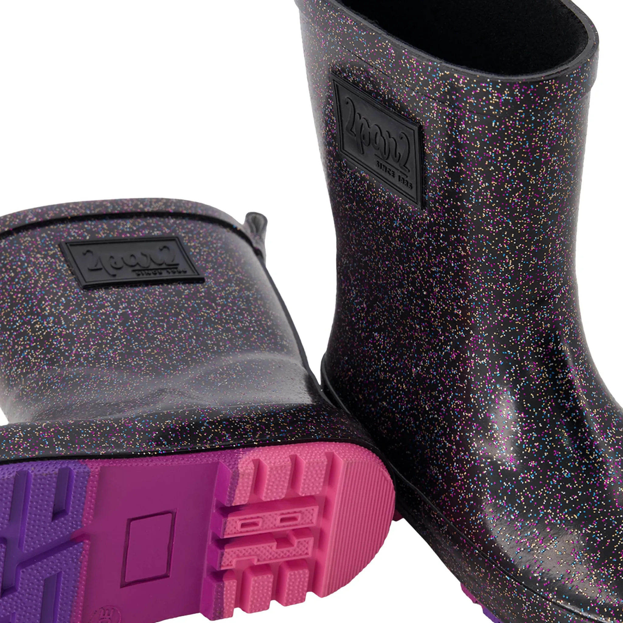 Deux par Deux Glitter Rain Boots 4-3