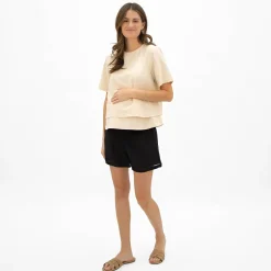 Bella Maternite Shorts>Maternity Linen Shorts