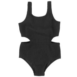 Kids Look Rib Swimsuit 2-14y