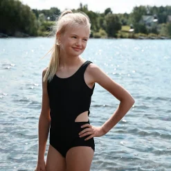 Kids Look Rib Swimsuit 2-14y