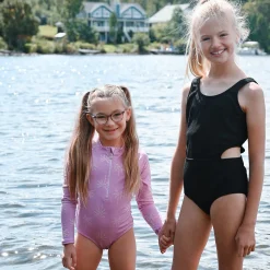 Kids Look Rib Swimsuit 2-14y