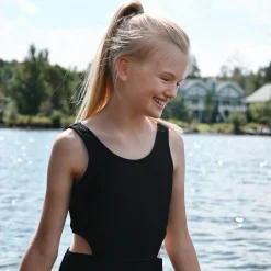 Kids Look Rib Swimsuit 2-14y