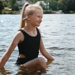 Kids Look Rib Swimsuit 2-14y