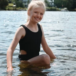 Kids Look Rib Swimsuit 2-14y