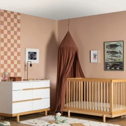 Dadada Baby Bliss 4-In-1 Convertible Crib - Natural