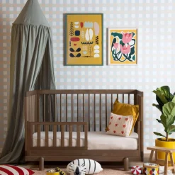 Dadada Baby Cribs & Mattresses|Cribs & Mattresses>Bliss 4-In-1 Convertible Crib - Walnut