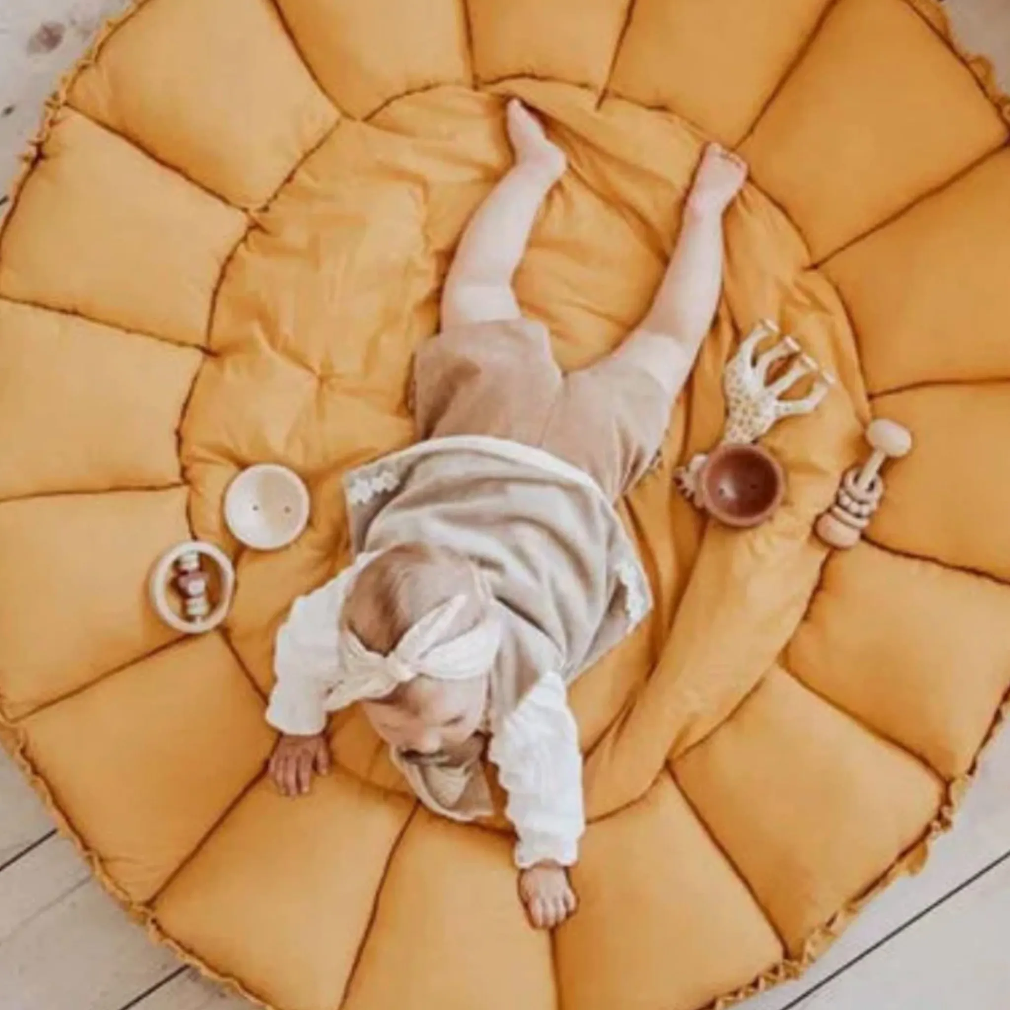 Play N Go Developmental Toys|Play Mat>Bloom Organic Babymat - Mustard