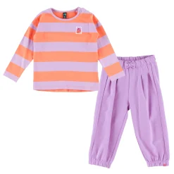 Nano Dresses, Skirts & Outfits>Blossom Striped Tee Set 6-24m