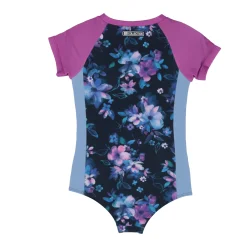 Kids Nano Blossom Uv Ss Swimsuit 2-14