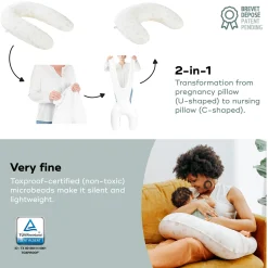 Babymoov B.Love 2-in-1 Nursing Pillow - Off White