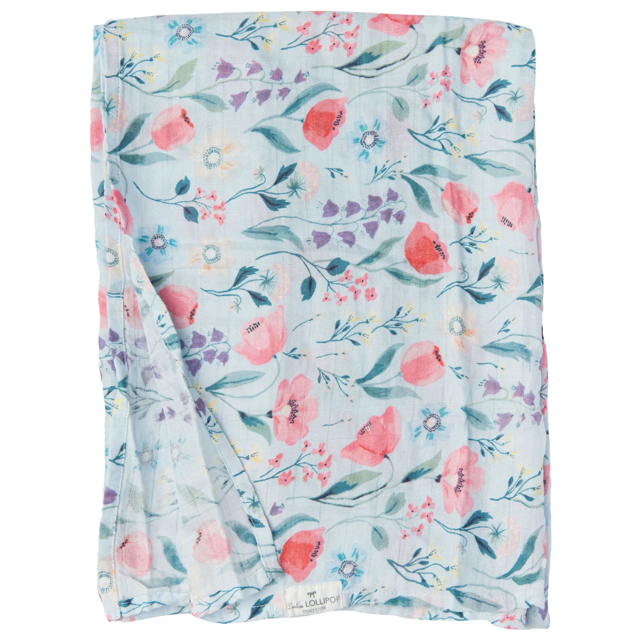 Kids Loulou Lollipop Bluebell Swaddle Blanket