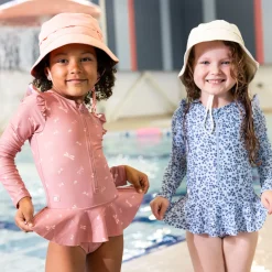 Kids Nano berries Uv Ls Swimsuit 2-6